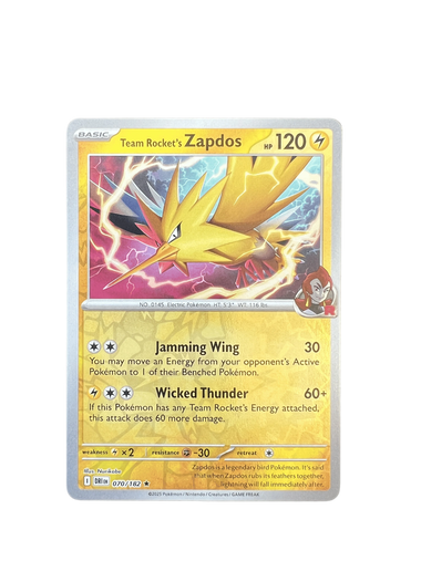 Team Rocket's Zapdos 070/182 - Destined Rivals
