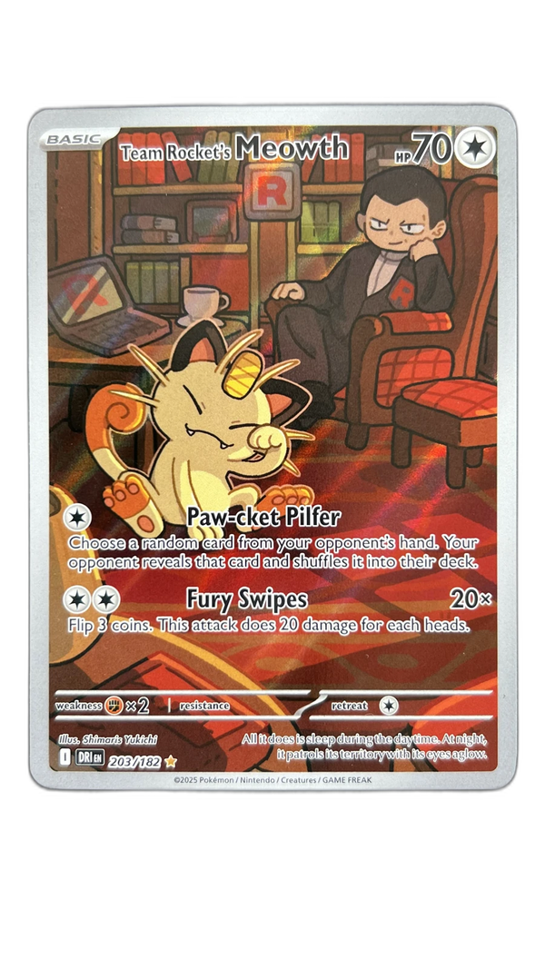 Team Rocket's Meowth 207/182 β Destined Rivals