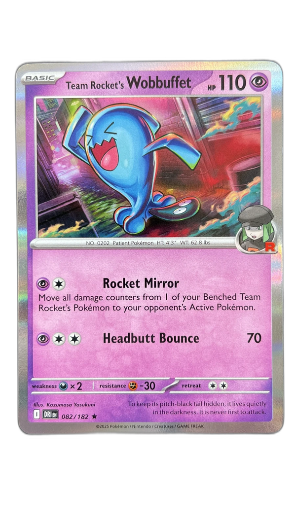Team Rocket's Wobbuffet 082/182 β Destined Rivals