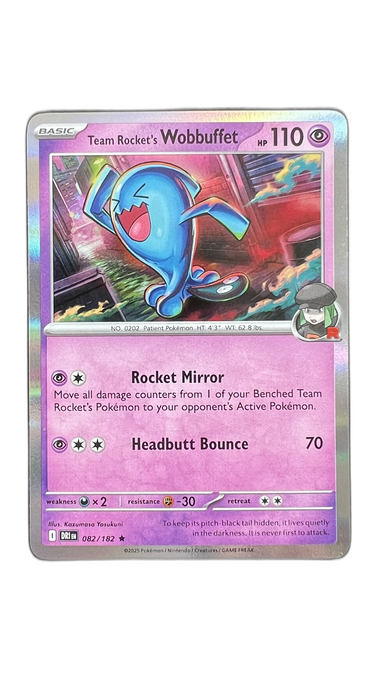 Team Rocket's Wobbuffet Illus. Rare – Destined Rivals