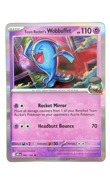 Team Rocket's Wobbuffet 082/182 – Destined Rivals