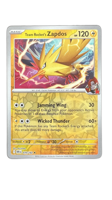 Team Rocket's Zapdos 070/182 – Destined Rivals
